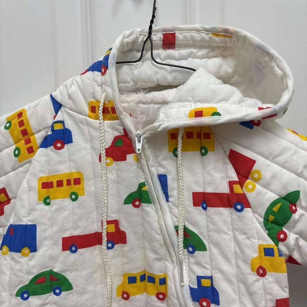 Vintage Baby Bunting Snowsuit - Cars And Trucks‎